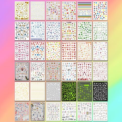 36 Sheets Varied Nail Art All Holiday & Seasonal Nail Stickers, 36 Sheets - Bild 7 von 7
