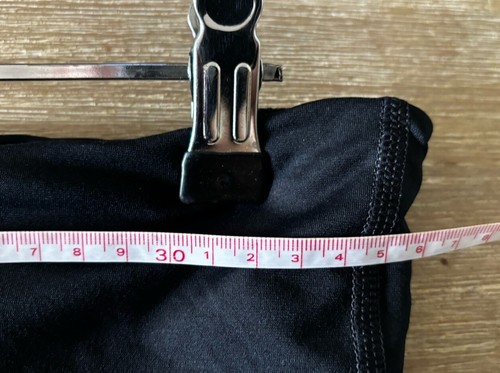 Lululemon Ladies Pants Size 6 (AU 10) Black Jogger Roll Down Waist Pockets Crop - Picture 11 of 12