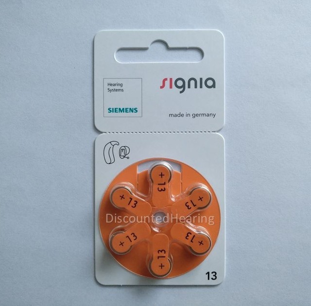 Siemens / Signia Hearing Aids Batteries (Size 10, 13, 312, 675) New