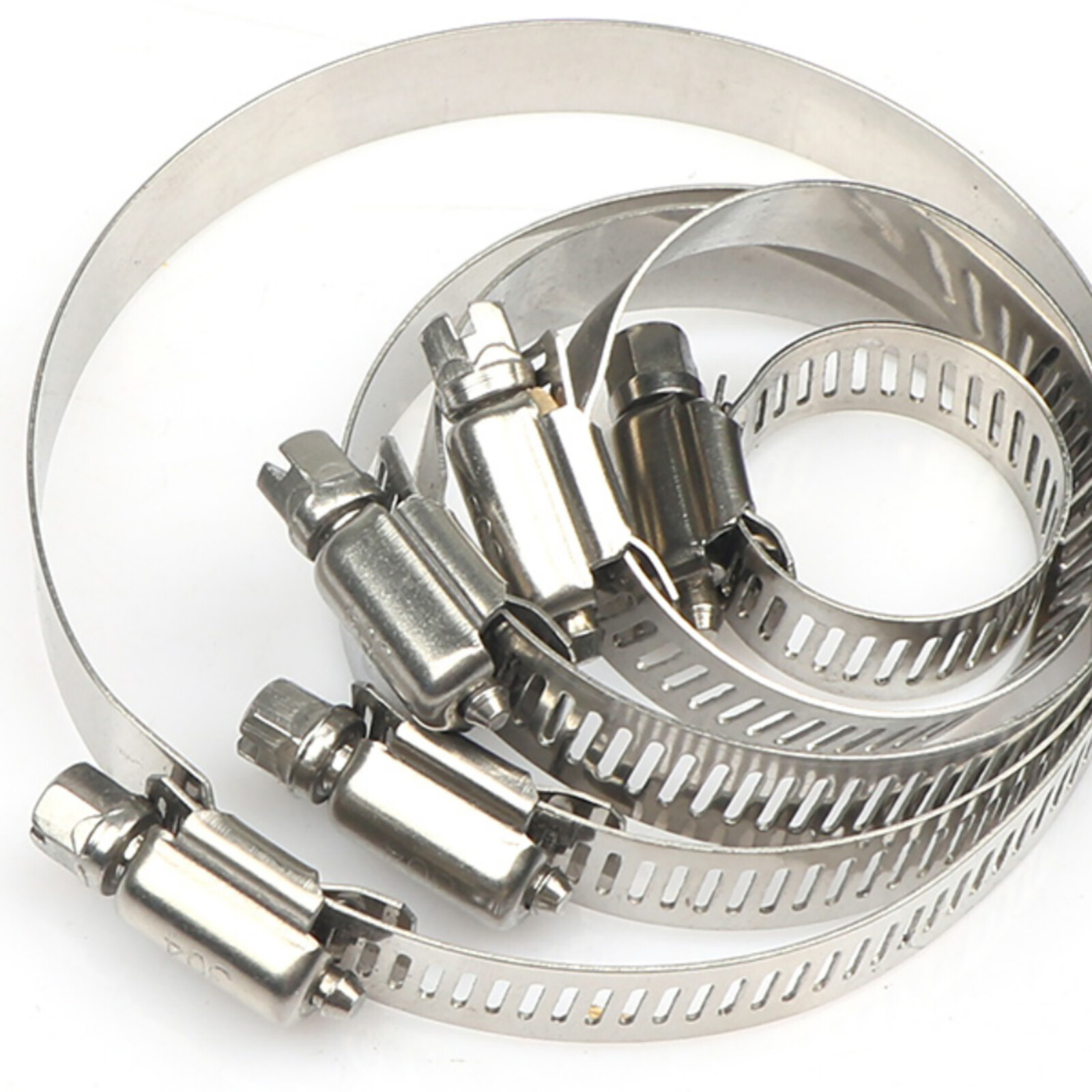 Edelstahl Schlauchschellen 304 - Einohrig & Stufenlos | 105mm Für 5,3-16,6mm Schläuche