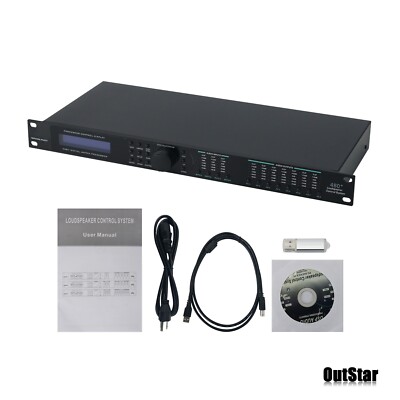Professional 4-CH Audio Effector 4-IN 8-OUT Digital Audio Processor USB w/Power