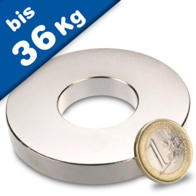 Neodym-Ringmagnete – 10 Stück, 20x10x6 Mm, 7 Kg Haftkraft, Ni-Cu-Ni Beschichtet, Extra Stark