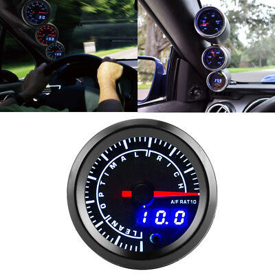 52mm Luft Kraftstoff Verhältnis Meter Anzeige Air Fuel Ratio Gauge AFR Auto 12V
