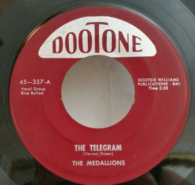 Medallions THE TELEGRAM / COUPE DE VILLE BABY (DOO WOP 45) #357 PLAYS VG+