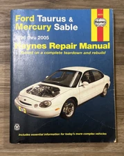 Haynes Repair Manual (36075) 1996 - 2005  Ford Taurus & Mercury Sable