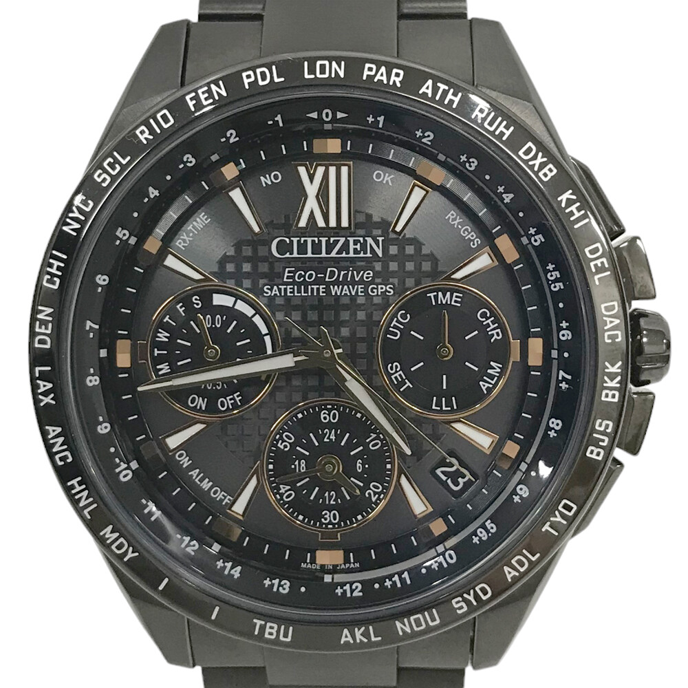USED CITIZEN Atessa Satellite Wave CC9017-59G Black Case: 44mm