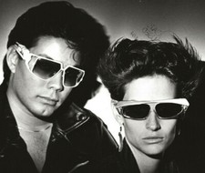 1990s Fashion Victims-Man/Woman Sunglasses-Futuristic Big Hair-Rock Roll-Funny