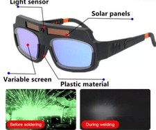 Automatische Verdunkelung Schwei&szlig;en Maske Helm Schutzbrille Automatisches Dimmen Schwei&szlig;er Brille UK