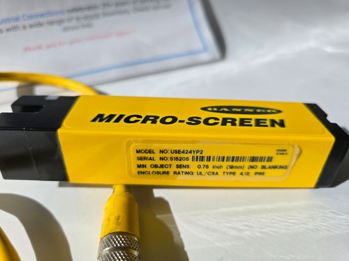 Banner Microscreen USE424YP2 Set emettitore per tende luminose e ricevitore USR424YP2 - Foto 5 di 8