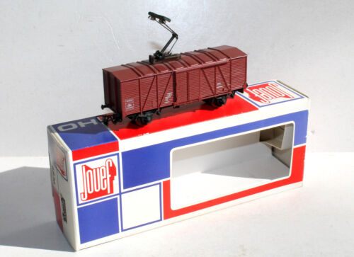 UNIQUE! JOUEF HO 6836 WAGON COUVERT NETTOYEUR DE CABLE DE CATENAIRE, SNCB BELGE