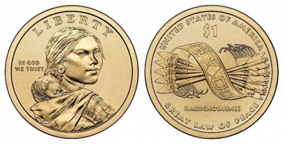2010-P Law Of Peace Sacagawea Ureinwohner Dollar Münze Philadelphia Mint NAP10