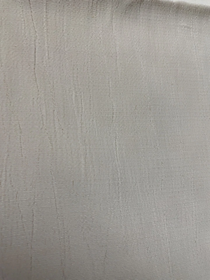 Fabric Lot 2 Yds 8 In 56 W Cream Crinkled Fabric Apparel - Image 3 of 4