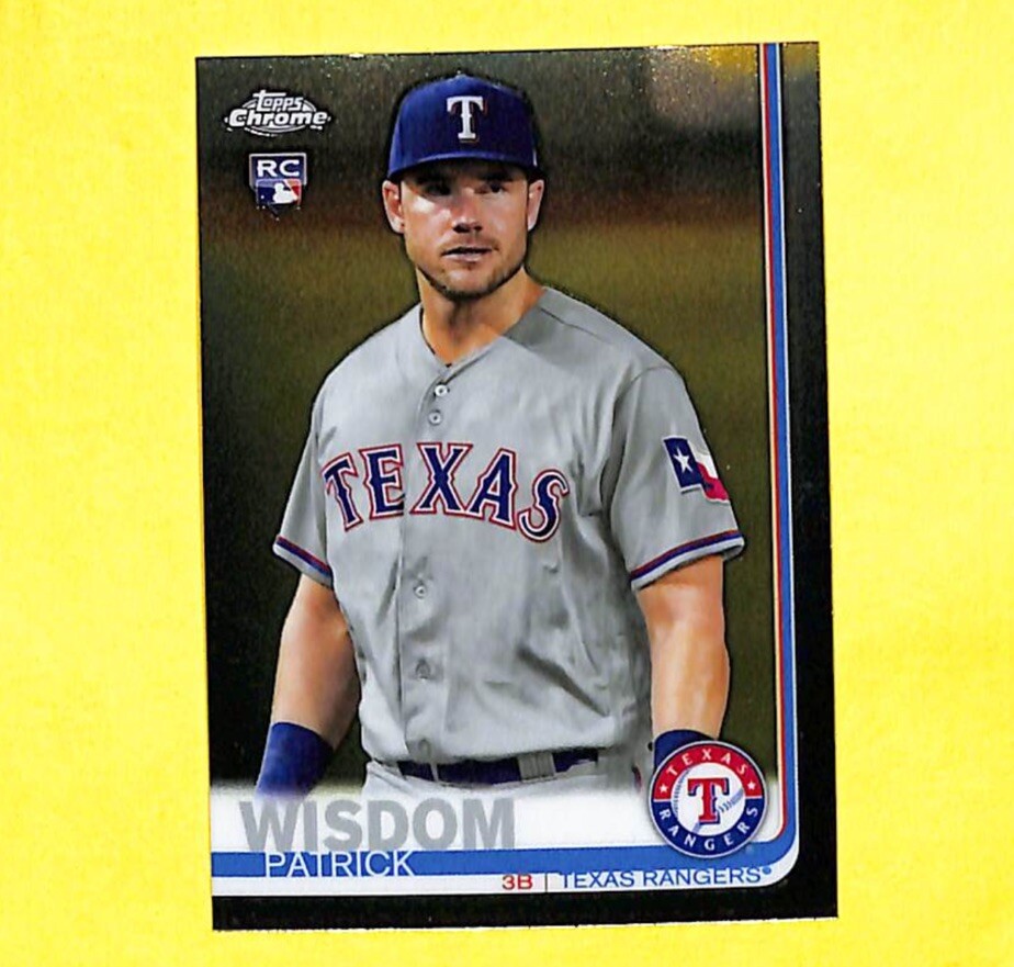 2019 Topps Chrome #146 Patrick Wisdom Rookie RC Card Rangers