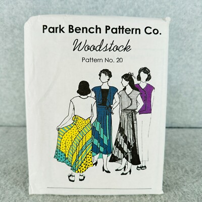 Park Bench Pattern Co WOODSTOCK Wrap Skirt and Boxy Fit Vest Misses ...