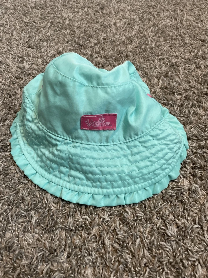 Chapéu de Natação Uvskinz 3T Animais Teal Gato Tartaruga Rosa UPV 50+ Roupa de Sol Chapéu de Piscina Verão - Imagem 2 de 4