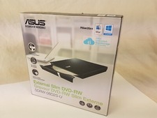 Asus External Slim DVD-RW Drive SDRW-08D2S-U burner CD USB MAC or PC