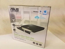 Asus External Slim DVD-RW Drive SDRW-08D2S-U burner CD USB MAC or PC