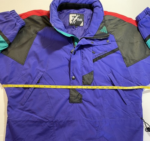 Vintage Tyrolia by Head Mens 90s Pullover Ski Jacket Windbreaker Color Block L - Picture 6 of 11