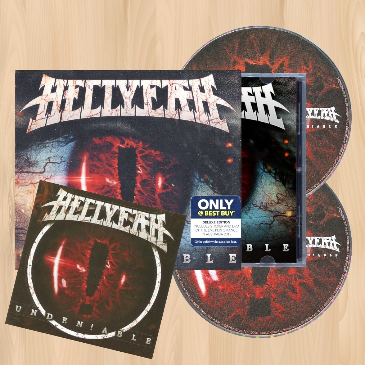 BONUS DVD--- HELLYEAH Unden!able BEST BUY CD Undeniable LIVE IN