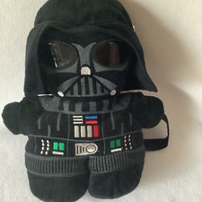 Star Wars Darth Vader Black 14 Plush Backpack Tote, EUC.