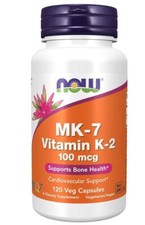 Now Foods Mk-7 Vitamin K-2 100 mcg Vitamin Capsule - 120 Capsules 07/2027