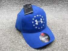 Under Armour Hat Freedom Stars Blue Embroidered Logo Snap Back Adjustable NWT