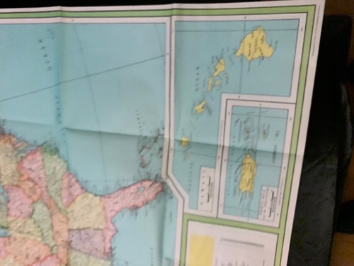 1960 EDITION UNIVERSAL MAP OF THE UNITED STATES EXTRA LARGE - Picture 7 of 11