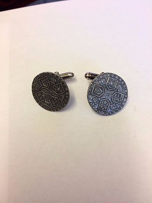 Georg III Münze WC40A Paar Manschettenknöpfe aus englischem Zinn 