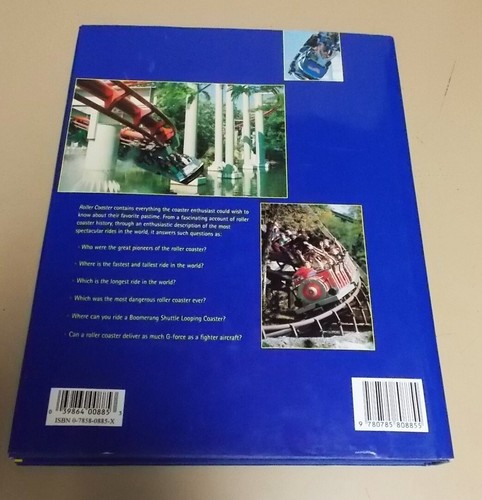 ROLLER COASTER WOODEN AND STEEL, TWISTERS AND CORKSCREWS DAVID BENNETT HC BOOK / - Picture 2 of 6