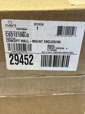 (New) NVENT HOFFMAN CSD12106LG Mild Steel Concept Enclosure 12" x 10" x 6" *-