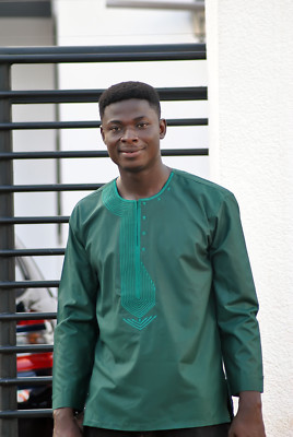 ankara dress shirt designs V-Shaped Ankara Shirt for Men | Short Sleeve African Print Shirt