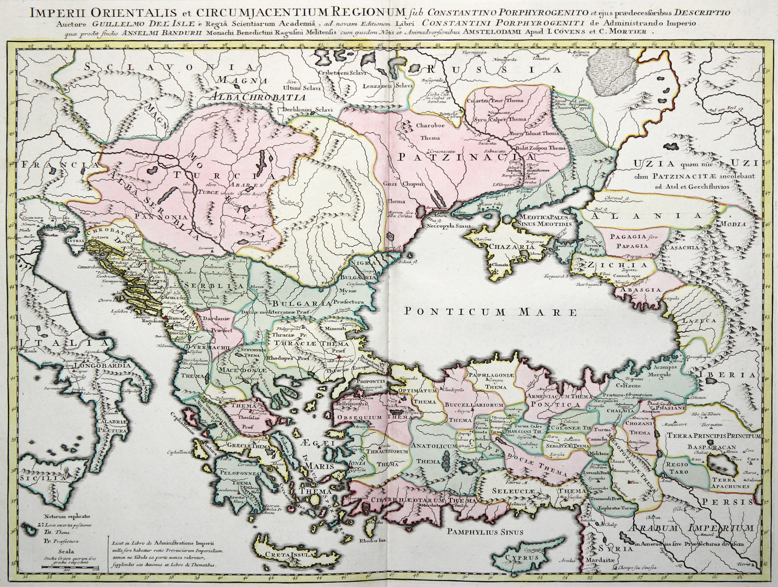 Europa Del Sudeste Balkan Original Grabado Mapa de País Covens Mortier 1757 2