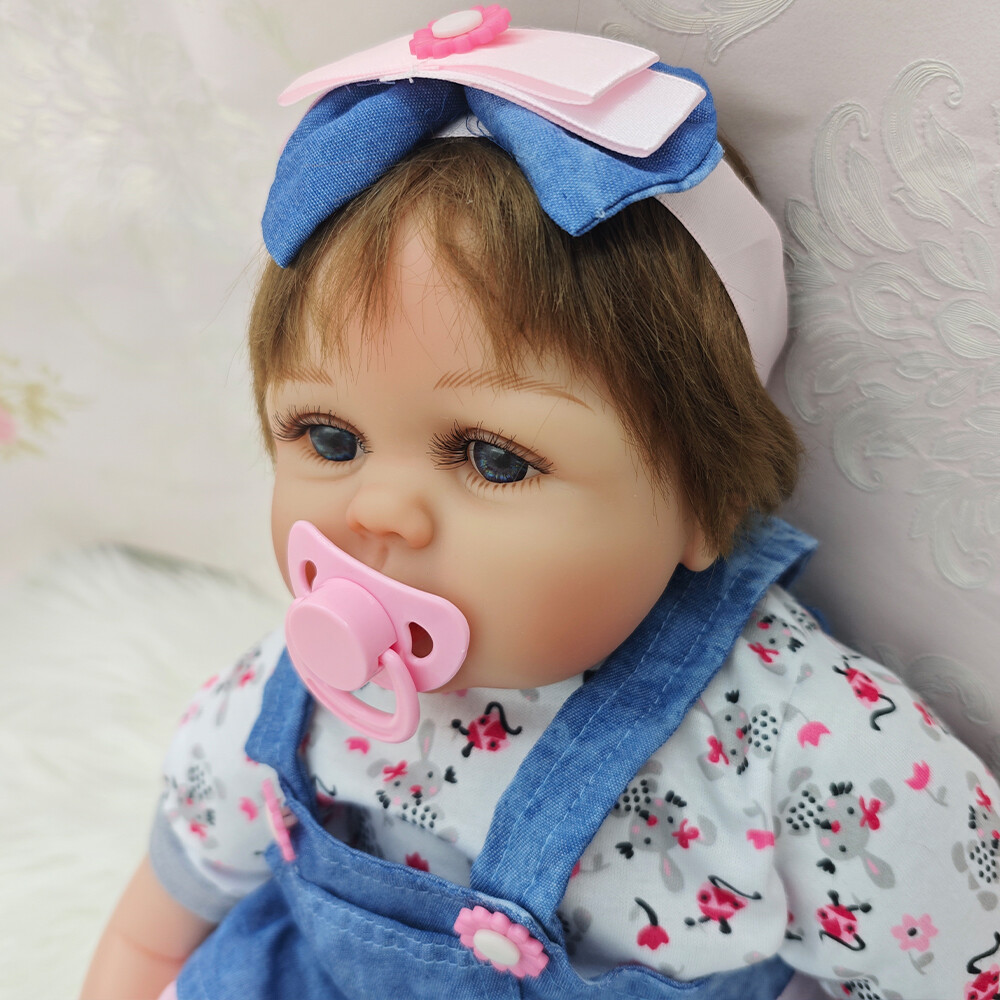 22in Lifelike Reborn Baby Doll Cute Toddler Girl Newborn Baby
