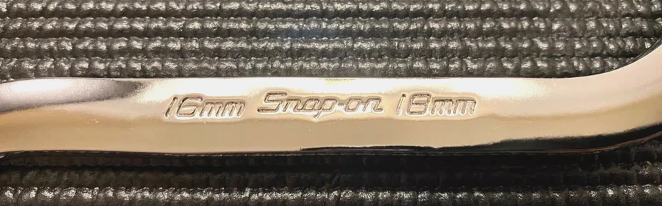 SNAP ON TOOLS USA NEW 16mm 18mm Metric 12-Point S Shaped Box Wrench SBXM1618 - Image 3 of 4