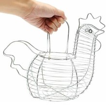 Large   holder wire hen type kitchen egg storage basket display rack 15.44 per metre