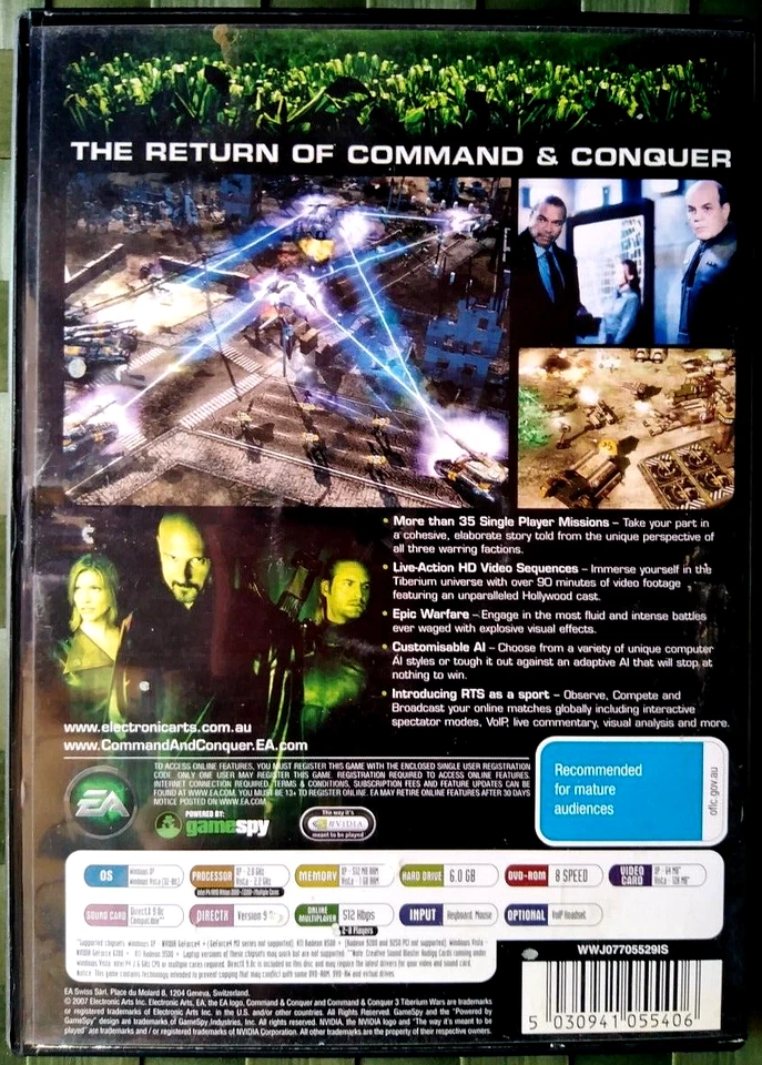 PC DVD-ROM GAME: COMMAND & CONQUER 3 (Tiberian Wars) - EA GAMES / VGC. - Image 2 of 4