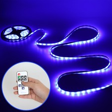 16.4ft LED Strip Lights Remote Control Bedroom Waterproof for Indoor Outdoor Use