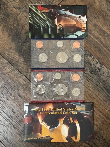 1995 1996 1997 1998 1999 U.S. Mint P & D Uncirculated Coin Sets OGP COA - Picture 2 of 6