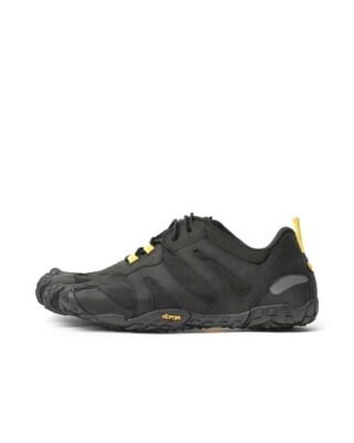 NEW VIBRAM men\'s v-trail 2.0 shoes in black/ yellow V-Trail 2.0 Black / Yellow | Man | Vibram main image 4