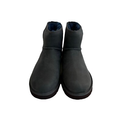 UGG MEN CLASSIC MINI DECO NEW NAVY WATERPROOF ANKLE Boots US 9