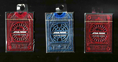 Theory 11 STAR WARS New Sealed 3 packs Playing Cards. 2 Red 1 Blue Free Shipping