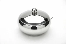Stainless Steel Sugar Bowl With Lid and Spoon