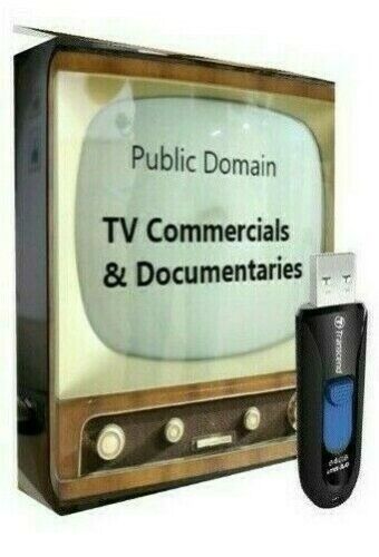 Más de 2000 comerciales de televisión clásicos de dominio público en unidad USB + documentales adicionales - Imagen 1 de 12