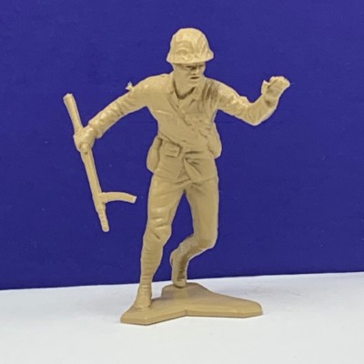 Marx toy soldier Japanese vintage ww2 wwii Pacific 1963 beige