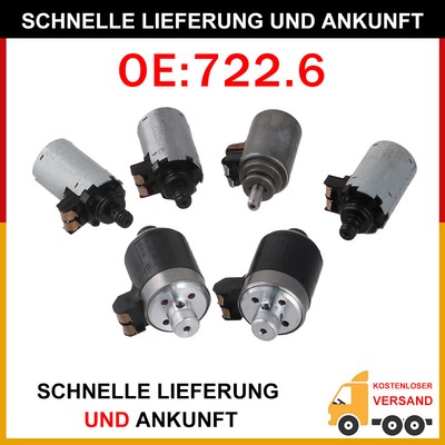 6x Solenoids 5-Speed Automatic Transmission 722.6 Kit Fit Mercedes Benz Tested