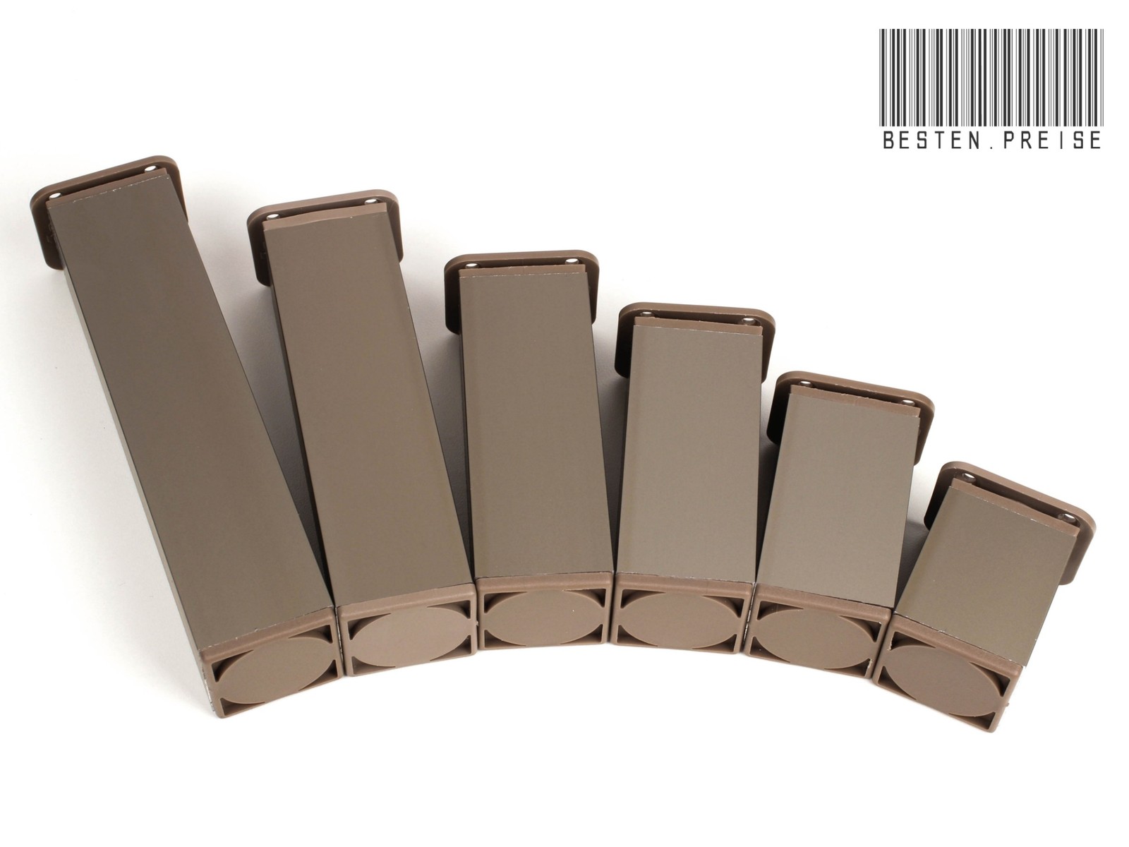 Piedini per mobili 40 x 40 / alluminio acciaio inox opaco piedi per base piedi per armadio gambe per tavolo piedi foto 2