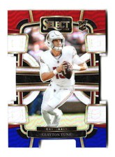 2023 Panini Select #2 Clayton Tune Red and Blue Prizms Die Cuts