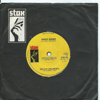 Judy Clay & William Bell:Private Number/Love-eye-tis:UK Stax:1968