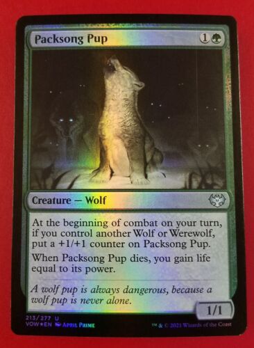 1x Packsong Pup | FOIL | Innistrad Crimson Vow | MTG Magic Cards