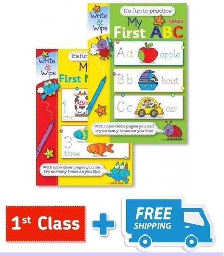 My First Numbers Abc Write & Lingette Livre Kids Pratique Workbook - Picture 2 of 7
